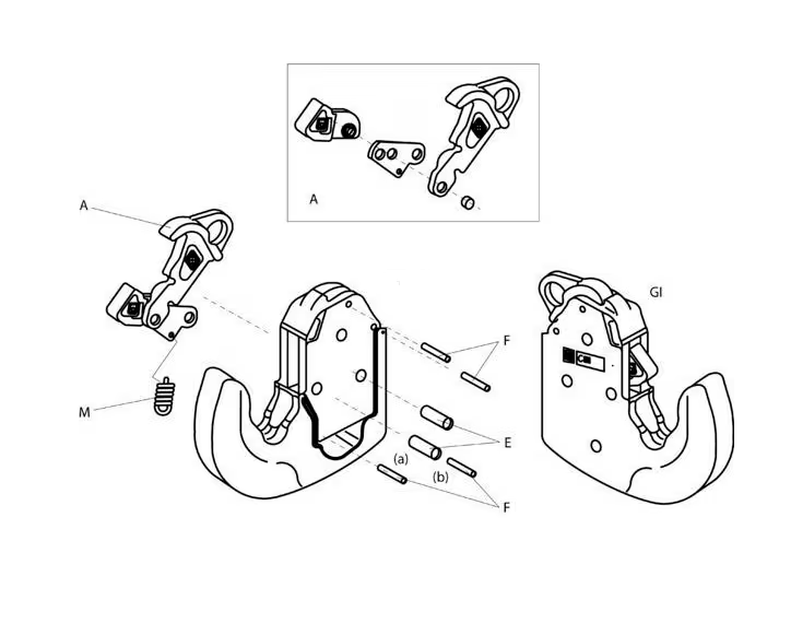 Reparatursatz Fanghaken 080134006