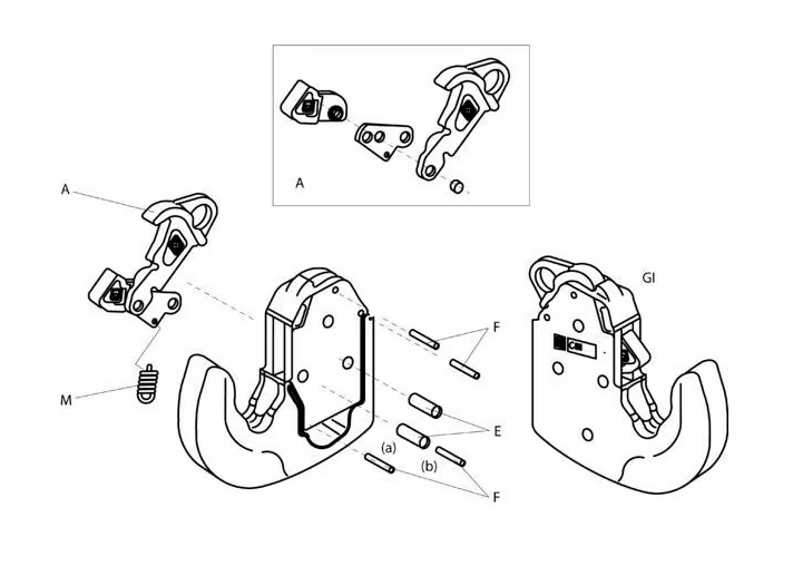Reparatursatz Fanghaken 080137006