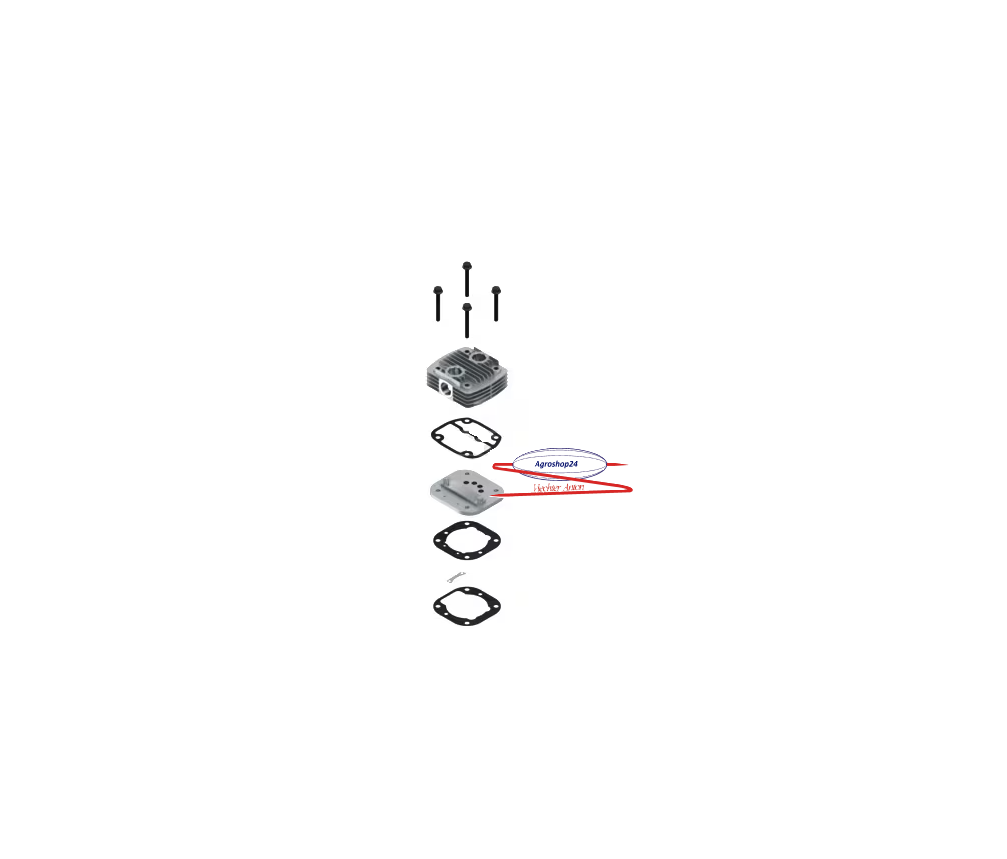 WABCO Druckluftkompressor Reparatursatz Kompressor Zylinderkopf