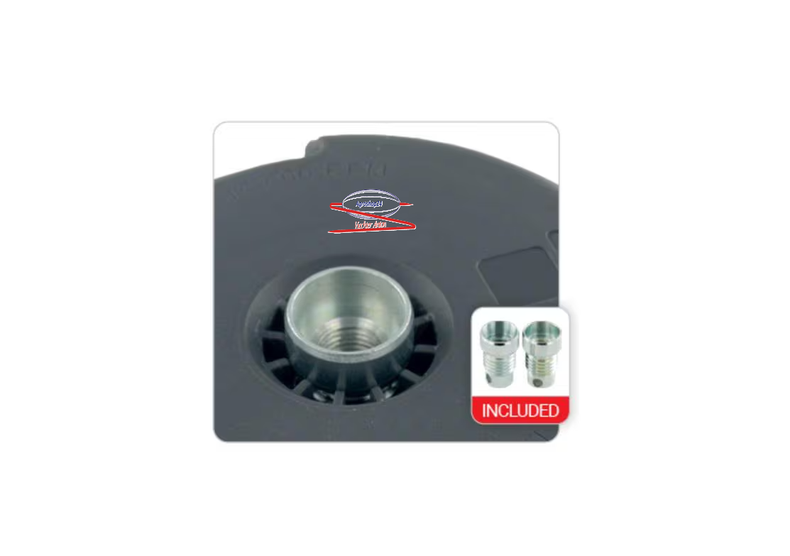 TapNGo-Mähkopf "EL130" Easyload 130 mm mit Adapterschrauben M8x1,25, links, Außengewinde M10x1,25, links, Innengewinde
