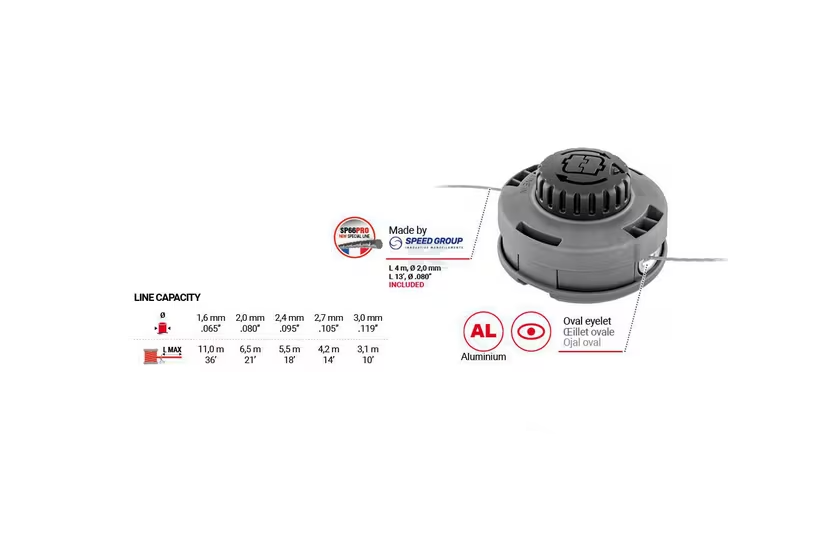 Fadenkopf Motorsense Freischneider Trimmerkopf "EASY Work" 4"