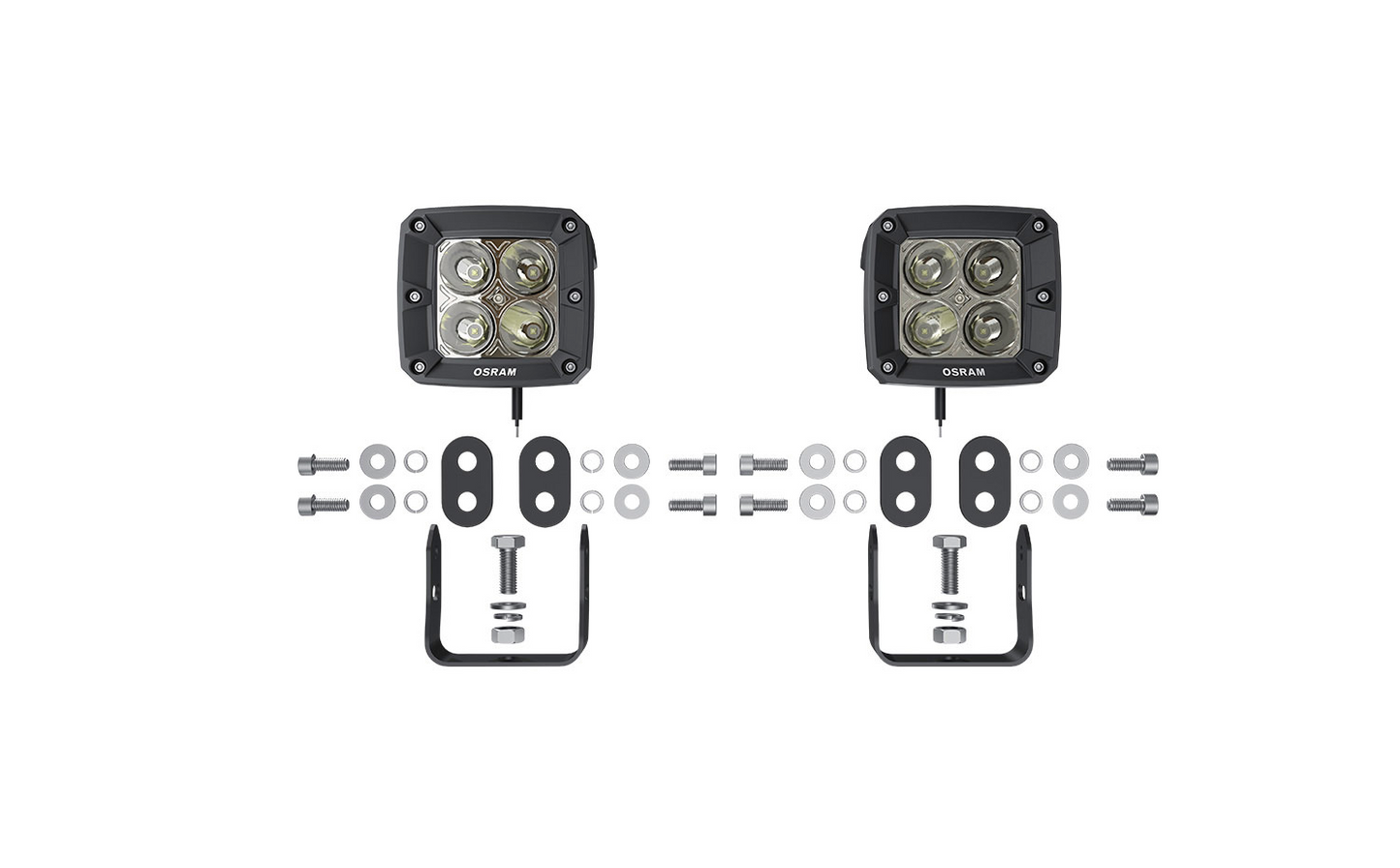 Osram Arbeitsscheinwerfer LED - CUBE VX80-SP/ 2er Set 12 V / 20 W / 1300 Lumen
