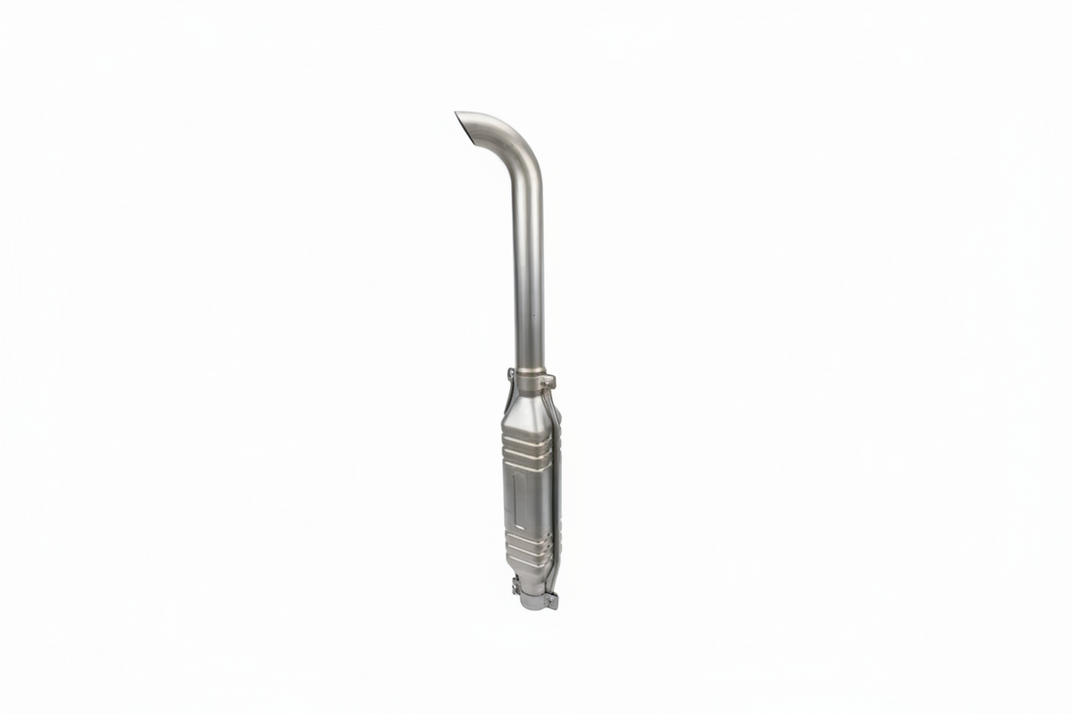 Auspuff m. gebogenem Rohr 45 mm Länge 465mm