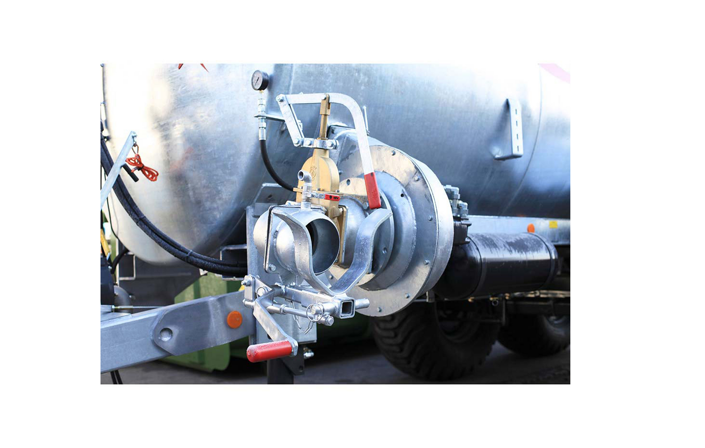 Turbobefüller für Vakuumfass Typ 460 D - mit Reinigungsklappe 8" / Linksanbau