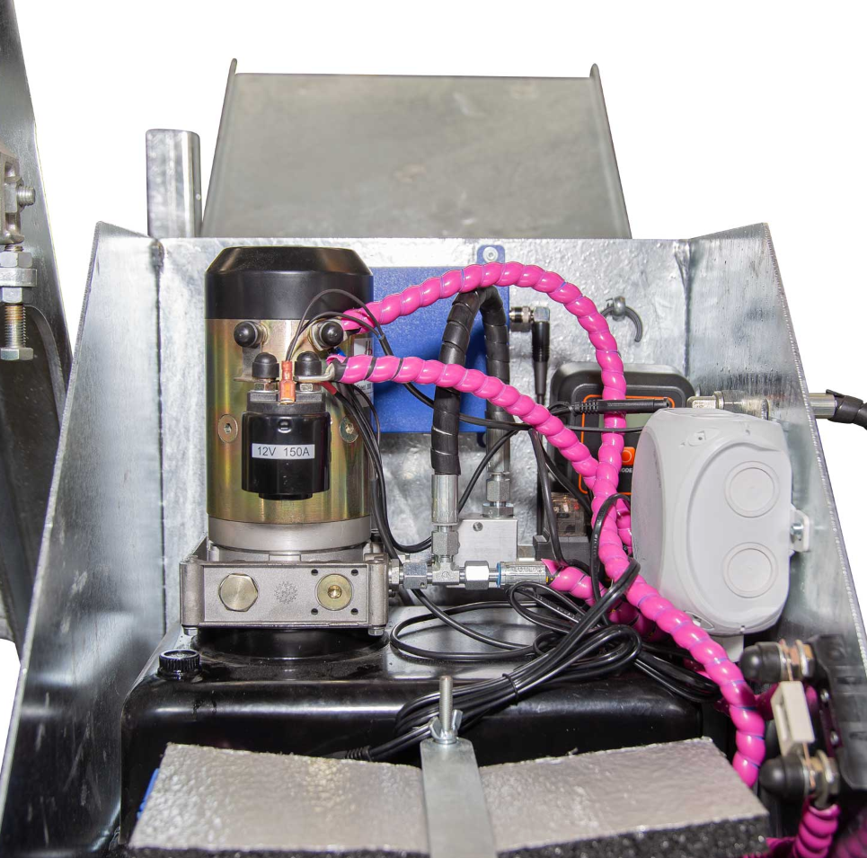 Hydraulische Andockstation 8" mit Funkfernbedienung