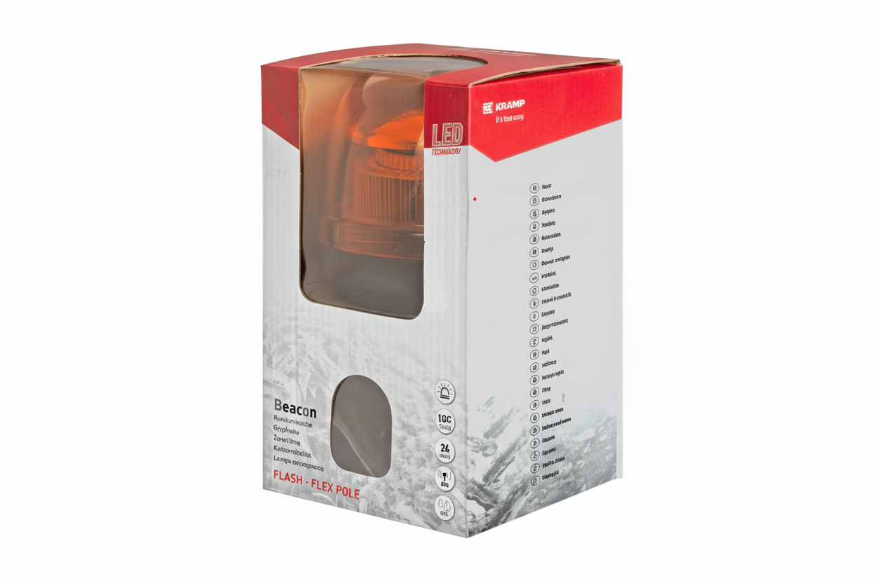 Warnleuchte Rundumleuchte LED, 24W, 12-24V, Ø 128mm,