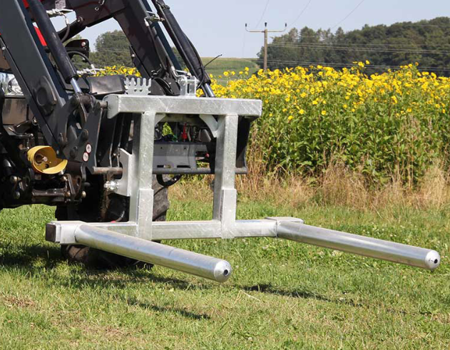 Fliegl Rundballenaufnahme Compact-Combi Euronorm- und Dreipunktaufnahme / hydraulisch / verzinkt