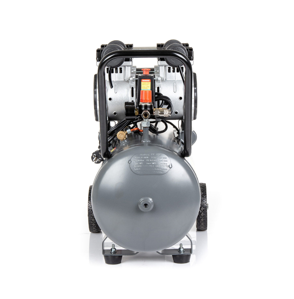 Flüsterkompressor 2,6 kW / 230 Volt / Ansaugleistung 480 l/min / Kessel 50 ltr.