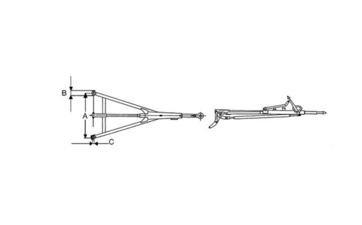 Auflaufeinrichtung AVM 80/E, Deichsel für Anhänger, Kipper, usw.