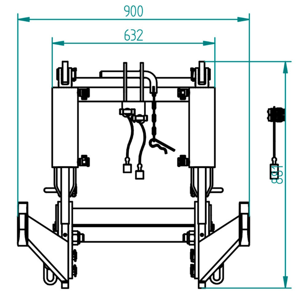 Fronthydraulik 4 t. Fliegl