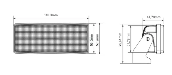 LED-Arbeitsscheinwerfer 42W 3800lm