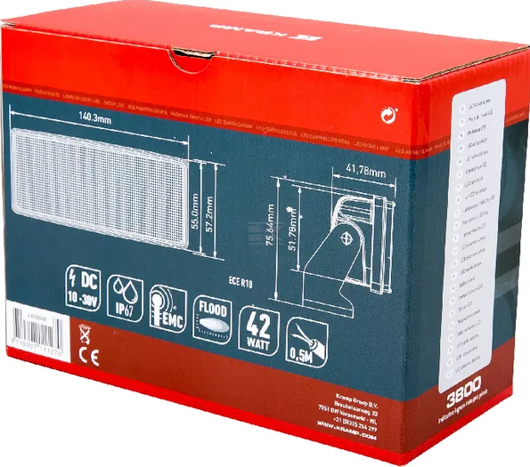 LED-Arbeitsscheinwerfer 42W 3800lm