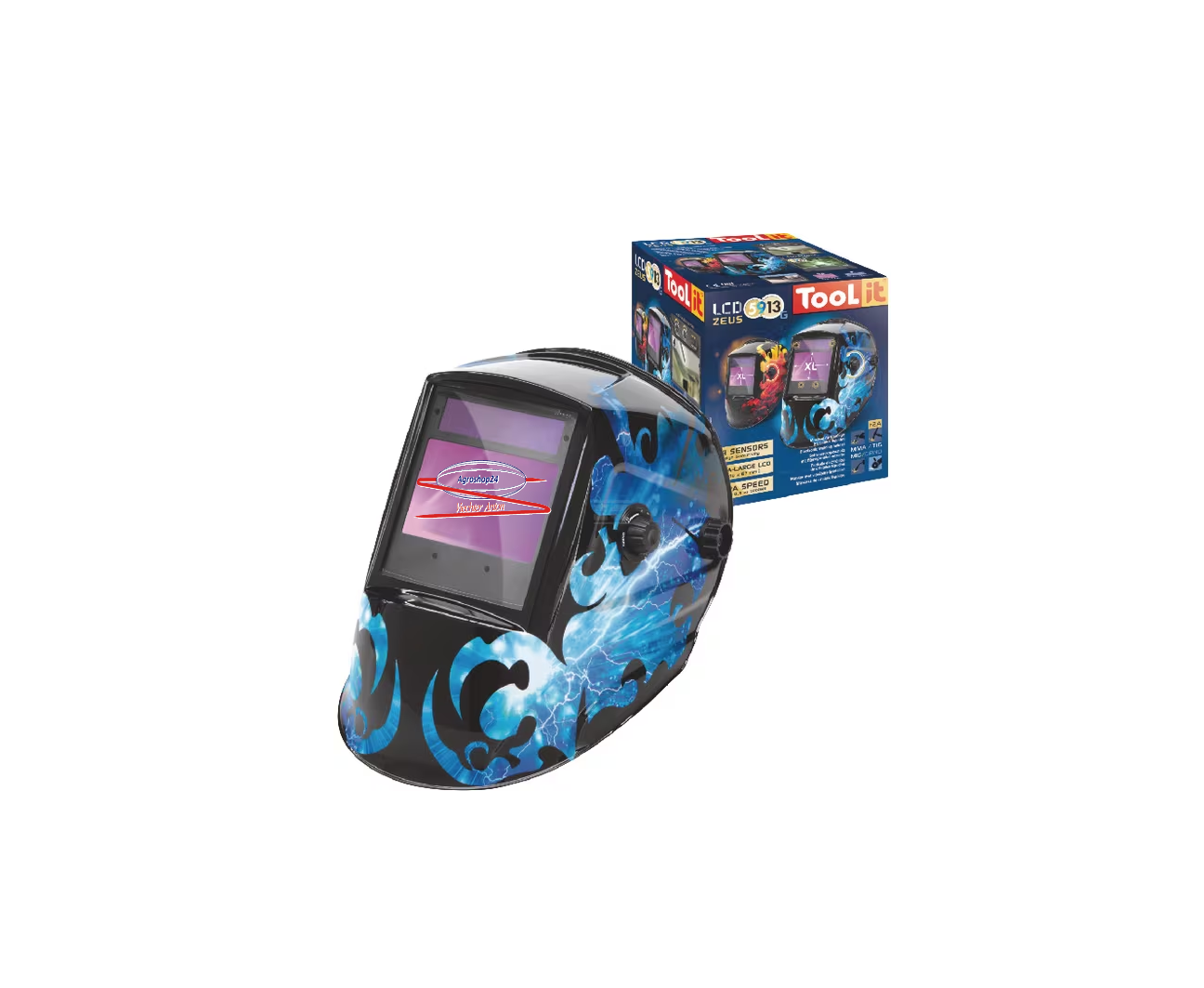 GYS Schweißerhelm Schweißschutzhelm Zeus