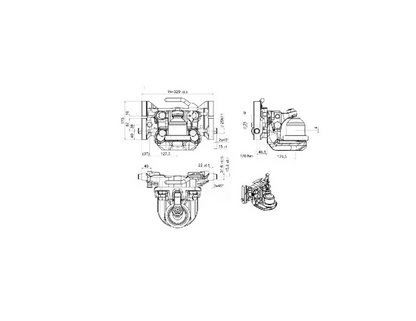 Scharmüller Kugelkupplung  K80 Claas Deutz Fendt  Traktor 330 x 32mm