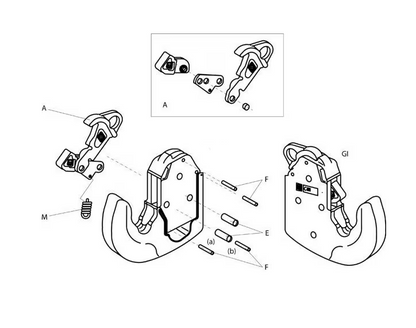 Reparatursatz Fanghaken 080134006