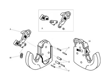 CBM Reparatursatz Fanghaken 080135006