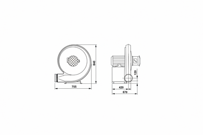 Getreidegebläse Kongskilde Industries A/S TRL55 4KW 16A