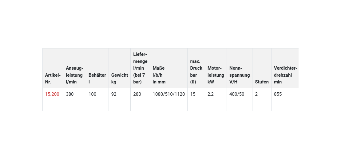 WIDL Kompressor WK 100/400 HL