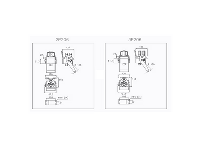 Multifaster DN10-2x1/2" BSPP Festteil Innengewinde Faster Traktor Frontlader
