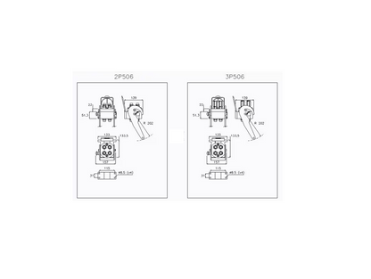 Multifaster DN10-4 x 1/2" BSPP beweglicher Teilstecker Faster Traktor Frontlader