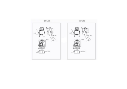 Multifaster DN10-4x15L - Stecker beweglichem Teil M22x1,5 Faster