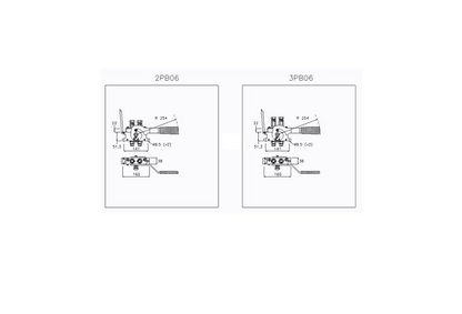 Multifaster DN10-2 x 3/8" BSPP beweglicher Teilstecker Traktor Frontlader