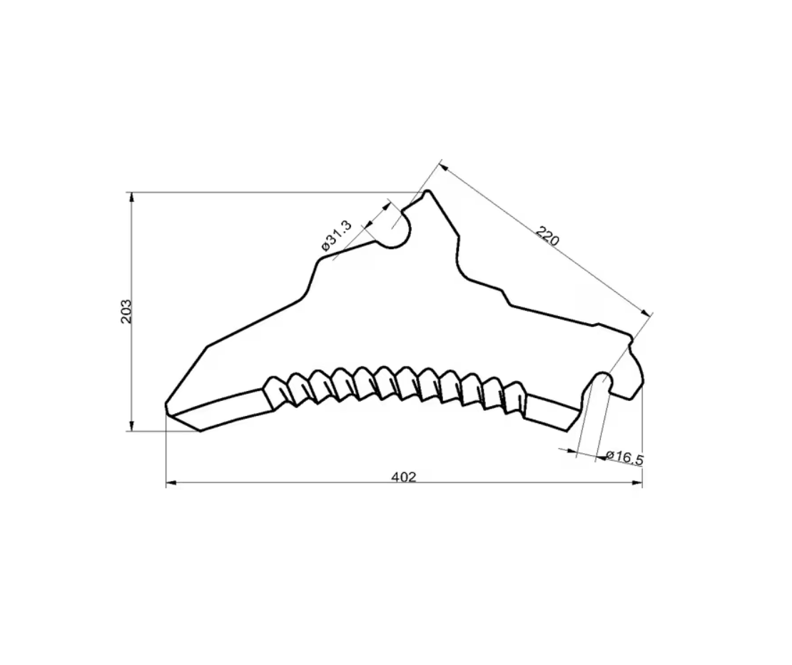 434100 Ladewagenmesser Pöttinger Ladeprofi, Euroboss, Siloprofi, Ernteprof