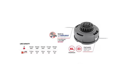 Fadenkopf Motorsense Trimmerkopf "EASY Work" 4" EW102 M8x1,25