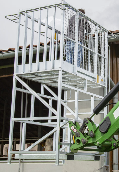 Fliegl Arbeitsbühne MAXI Arbeitskorb Euroaufnahme Traktor