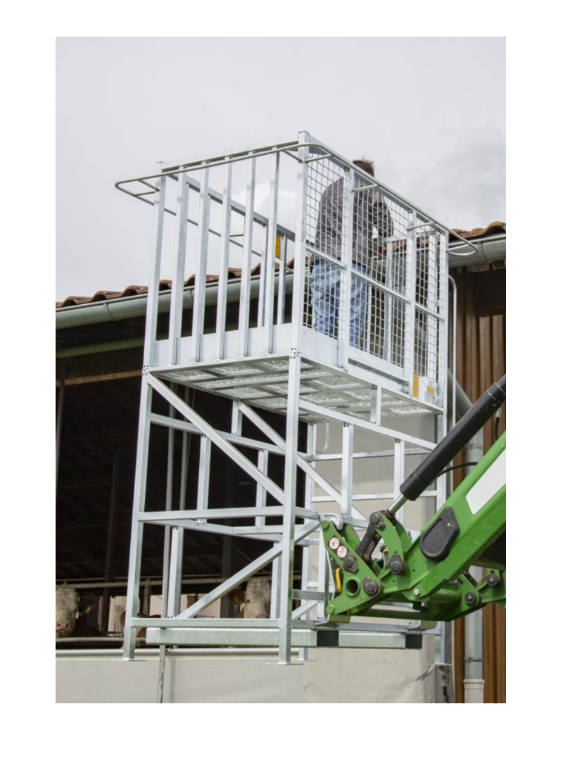 Fliegl Arbeitsbühne MAXI Arbeitskorb Euroaufnahme Traktor