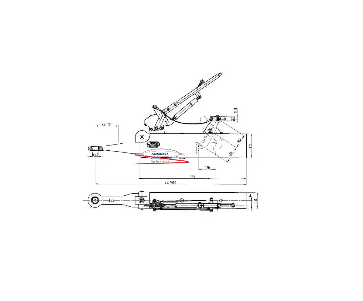 AVE2000BN Auflaufbremse schweißbar BPW BPW 5600KG Anhänger, Kipper, Ladewagen