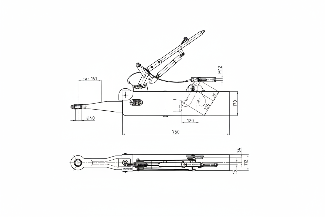 AVE2000BN Auflaufbremse schweißbar BPW BPW 8000KG Anhänger, Kipper, Ladewagen