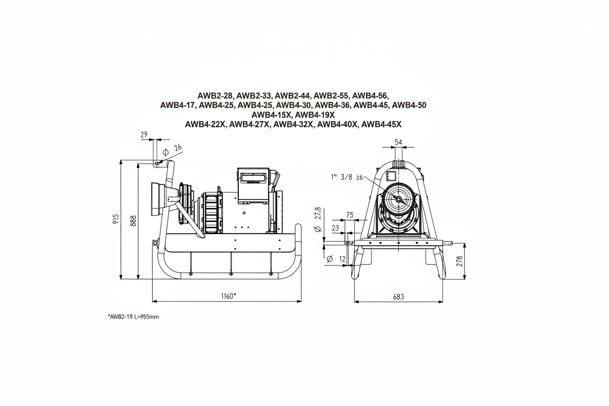 e-power Zapfwellengenerator 22 kVA Stromerzeuger Generator