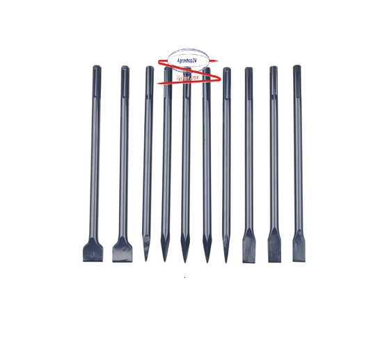 SDS Meißel Set 10X SDS-Max Meisel Set Flach Spitzmeisel Flachmeisel 10Stk.