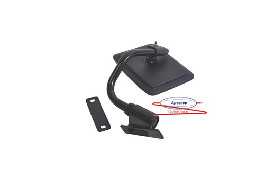 Spiegel mit Arm links 150mm x 180mm Konvex Anschluss 6,5mm