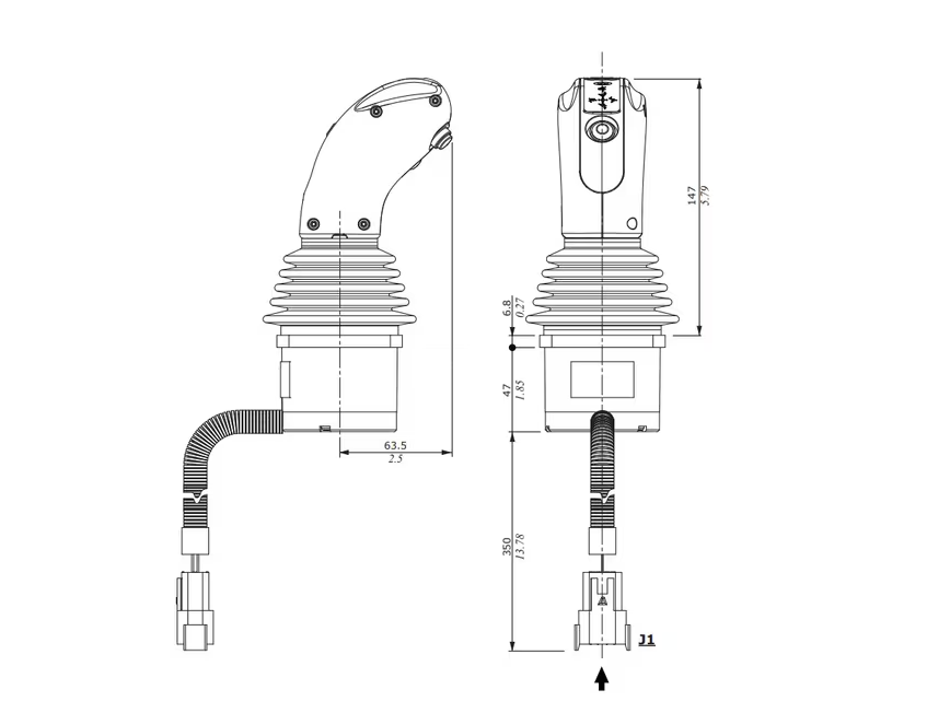 Walvoil Joystick für SDM/DLM-Bausatz Frontlader Traktor
