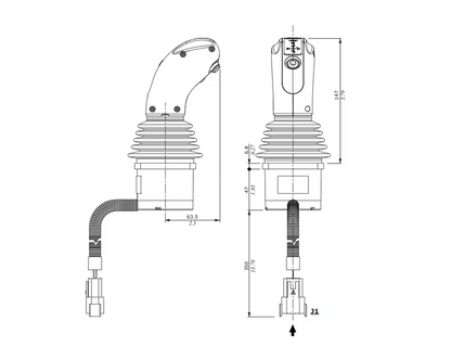 Walvoil Joystick für SDM/DLM-Bausatz Frontlader Traktor