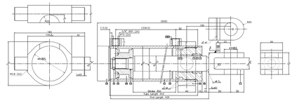 Zylinder D 35-70-300 Frontlader Kippfunktion, Gerätebetätigung