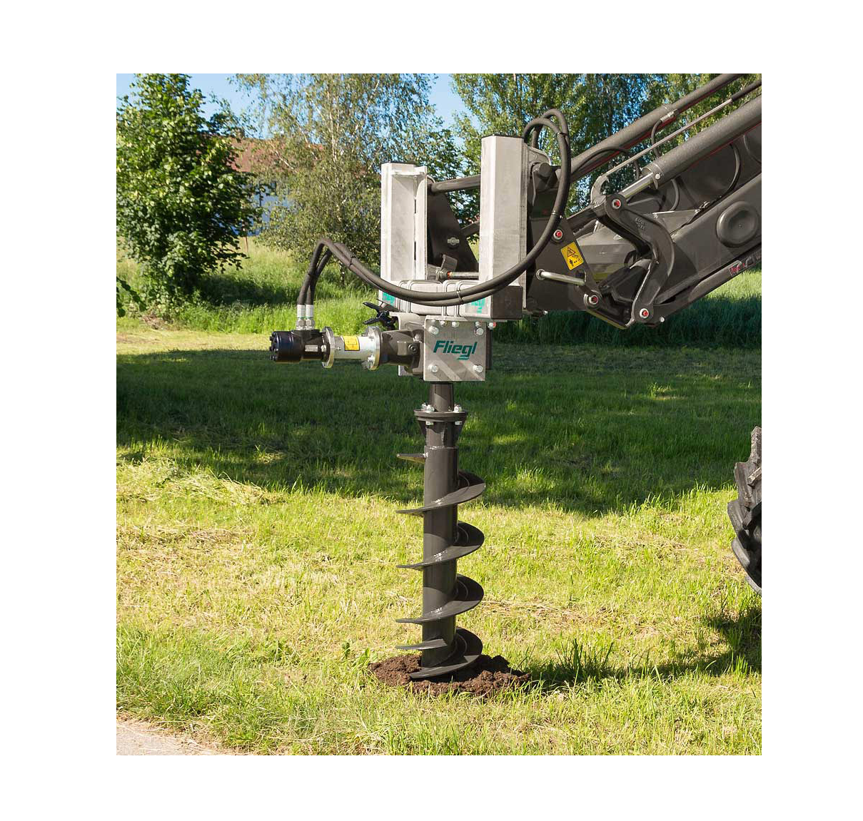 Fliegl Erdbohrer Euronormaufnahme / mit hydraulischen Antrieb