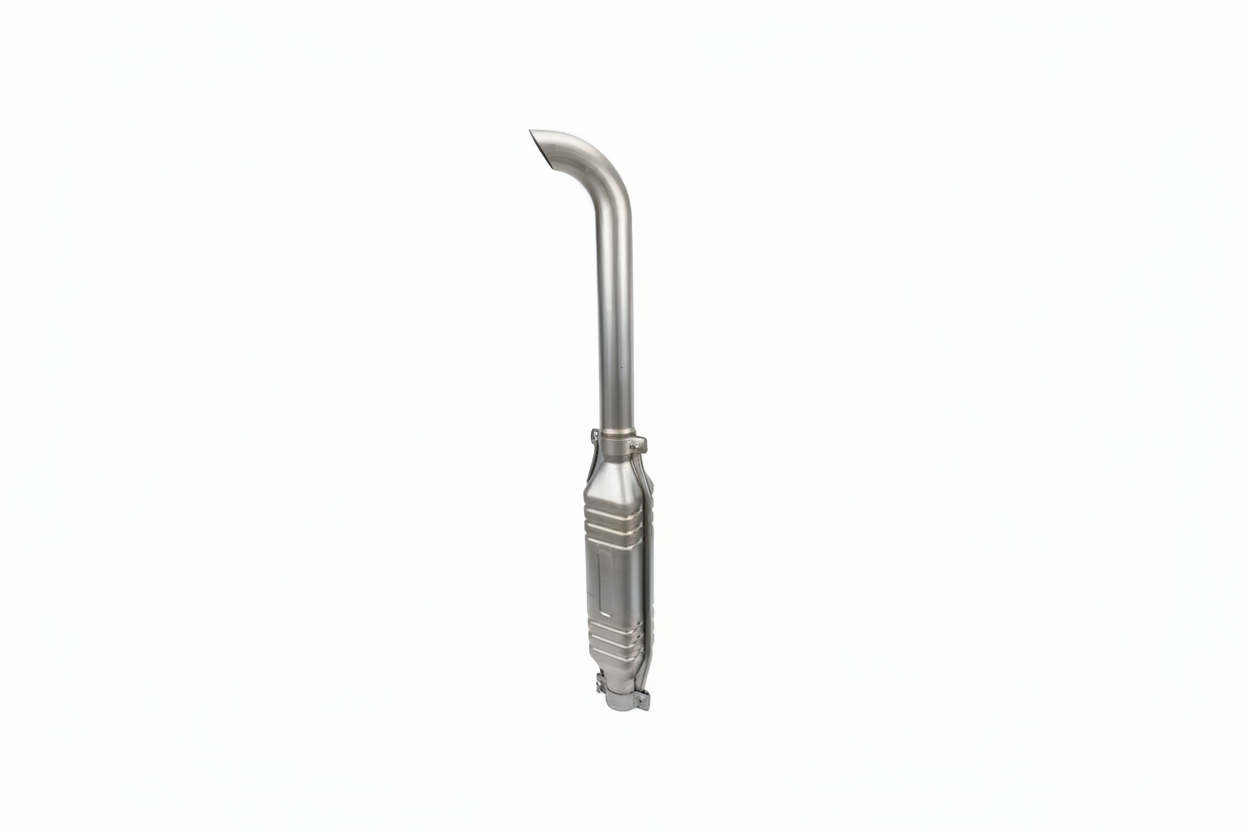 Auspuff m. gebogenem Rohr 60 mm Länge 590mm