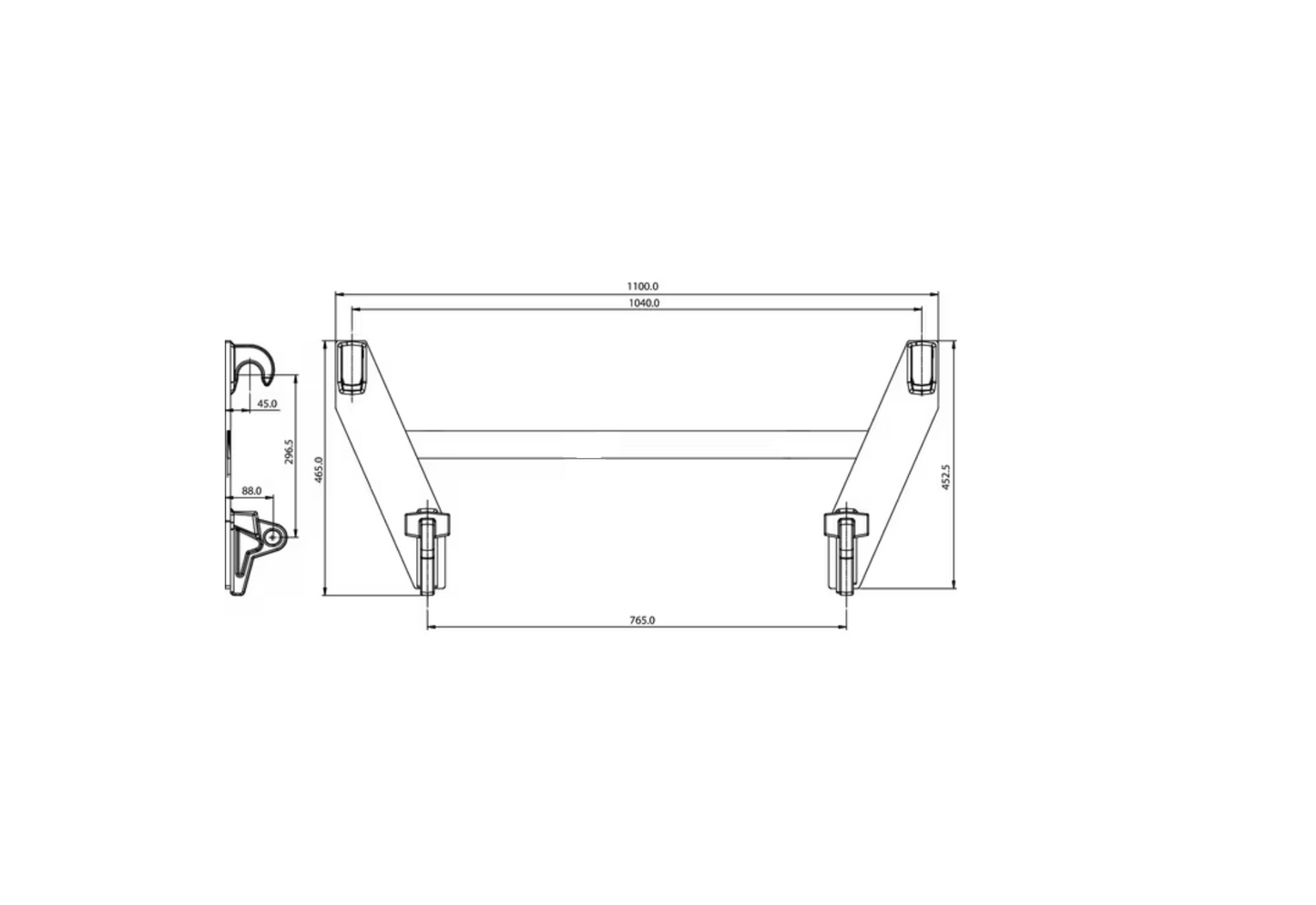 FT2102 Adapterplatte komplett
