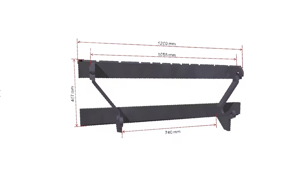Vetter FT3150 Freisichtrahmen für Staplergabel Aufnahme 1600kg FEM2A