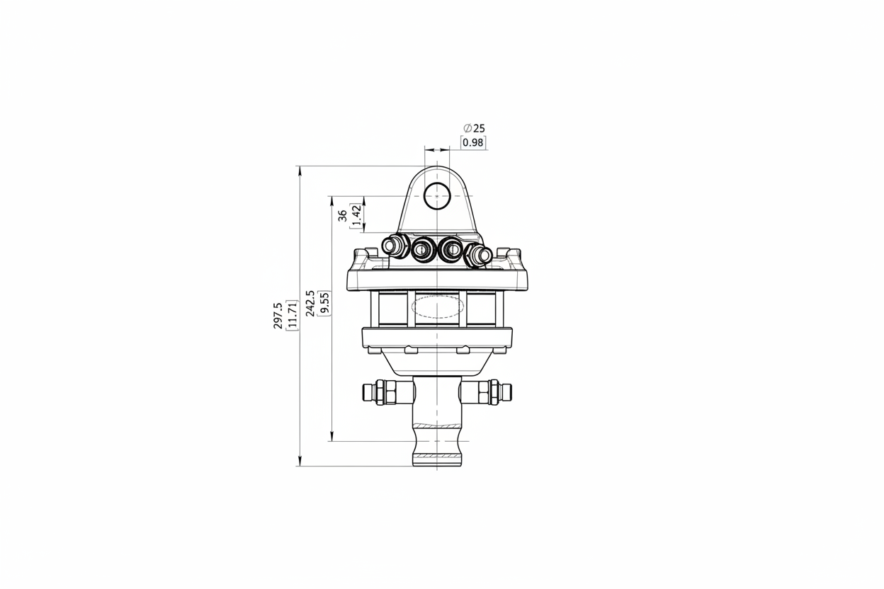 GR30 Rotator 30kN Welle 49,5 mm Loch