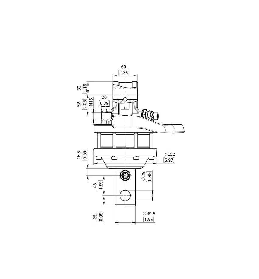 GR30 Rotator 30kN Welle 49,5 mm Loch