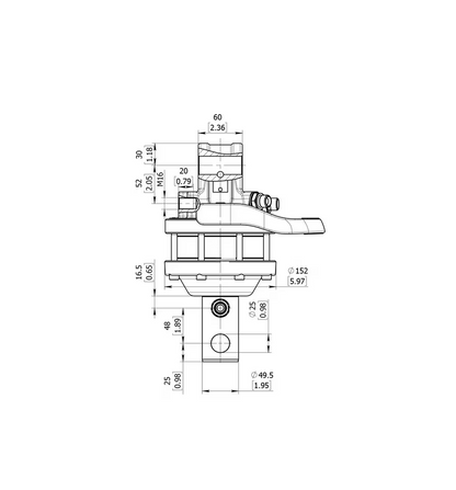 GR30 Rotator 30kN Welle 49,5 mm Loch