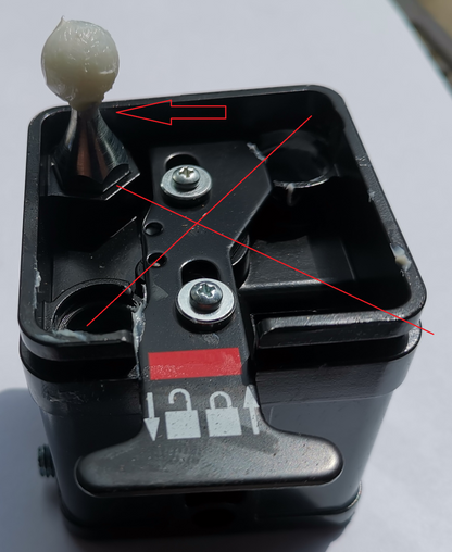Feste Kugel Führunskugel Einhandhebel Stoll Indemar Joystick