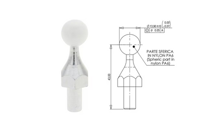 Feste Kugel Führunskugel Einhandhebel Stoll Indemar Joystick