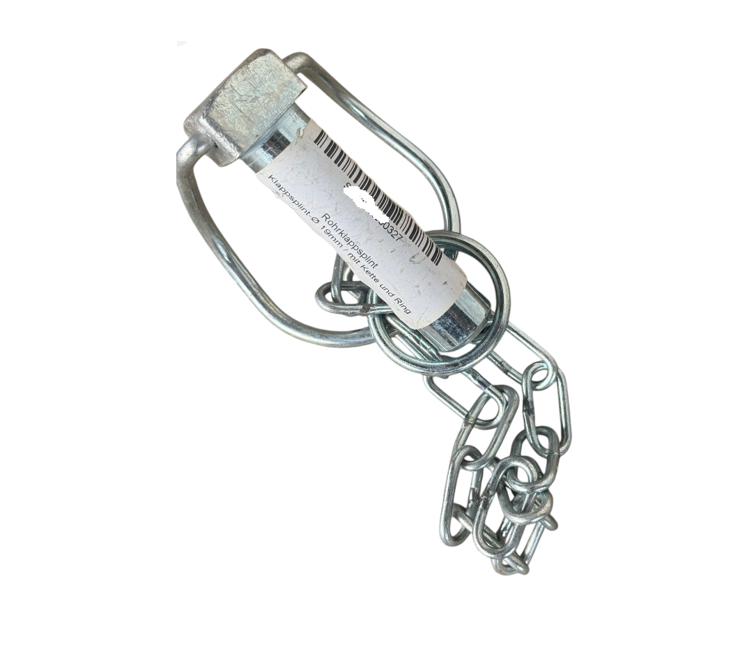 Klappsplint Rohrklappsplint mit Kette 12/14/16/19mm Klappstift