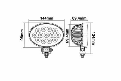 LED-Arbeitsscheinwerfer 39W 3510lm 10-30V