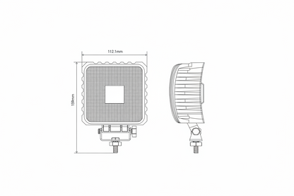 Arbeitsscheinwerfer LED, 48W, 3840lm, 10/30V, Flutlicht